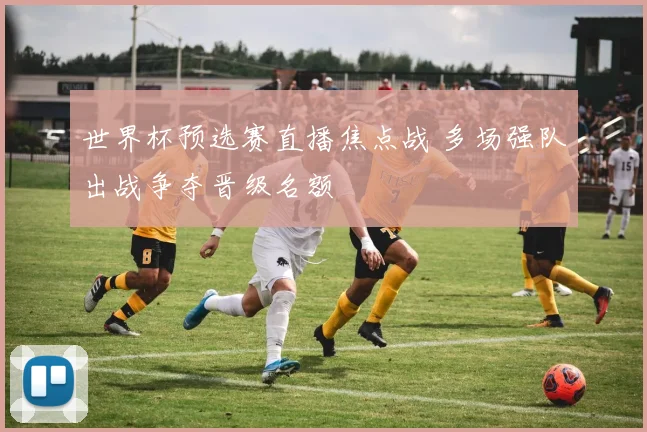 世界杯预选赛直播焦点战 多场强队出战争夺晋级名额