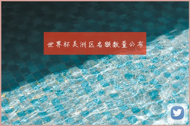 世界杯美洲区名额数量公布